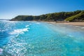 Cala de roca Plana beach in Tarragona Royalty Free Stock Photo