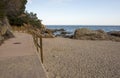 Cala de Sant Francesc in Blanes, Costa Brava Royalty Free Stock Photo