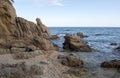 Cala de Sant Francesc in Blanes, Costa Brava Royalty Free Stock Photo