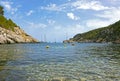 Cala Des Moltons, Port of San Miguel, Ibiza. SPAIN. Royalty Free Stock Photo