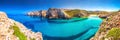 Cala Domestica beach, Costa Verde, Sardinia, Ital Royalty Free Stock Photo