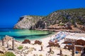 Cala Domestica beach, Costa Verde, Sardinia, Italy Royalty Free Stock Photo