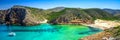 Cala Domestica beach, Costa Verde, Sardinia, Italy. Royalty Free Stock Photo