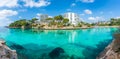 Cala Dor bay of Cala d`Or city, Palma Mallorca Island, Spain Royalty Free Stock Photo