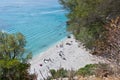 Cala Fuili Beach in Cala Gonone, Orosei Gulf, Sardinia, Italy Royalty Free Stock Photo