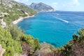 Cala Fuili Beach in Cala Gonone, Orosei Gulf, Sardinia, Italy Royalty Free Stock Photo