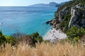 Cala Fuili Beach in Cala Gonone, Orosei Gulf, Sardinia, Italy Royalty Free Stock Photo