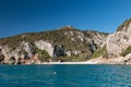 Cala Fuili beach from seaside Royalty Free Stock Photo