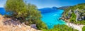 Cala Fuili beach located just up the coast from Cala Gonone, Sardinia, Italy Royalty Free Stock Photo