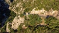 Cala fuili seaside rocky bay by cala gonone in sardegna Royalty Free Stock Photo