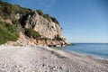 Cala fuili seaside rocky bay by cala gonone in sardegna Royalty Free Stock Photo