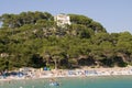 Cala galdana beach and ocean Royalty Free Stock Photo