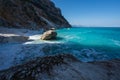 Cala Goloritze beach in winter, Sardinia, Italy