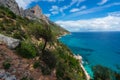 Cala Goloritze beach in winter, Sardinia, Italy