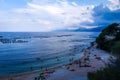 Cala Gonone beach in Orosei Golf, Sardinia, Italy