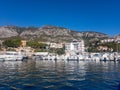 Cala Gonone and many rental boats Royalty Free Stock Photo
