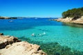 Cala Gracioneta beach in Ibiza Island, Spain Royalty Free Stock Photo