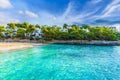 Cala Gran beach in Cala d`Or city, Palma Mallorca Island, Spain Royalty Free Stock Photo