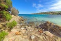 Cala Granu on a clear day Royalty Free Stock Photo