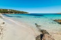 Cala Granu under a blue sky Royalty Free Stock Photo