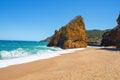 Cala Illa Roja beach in the Costa Brava, in Catalonia, Spain Royalty Free Stock Photo