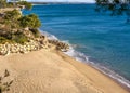 Cala Les Vienesos beach playa Miami-Platja Royalty Free Stock Photo