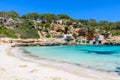 Cala Llombards - beautiful beach in bay of Mallorca, Spain Royalty Free Stock Photo