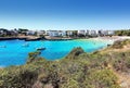 Cala Marcal beach in Portocolom, Mallorca, Spain