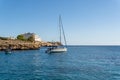 Cala Marsal beach in Mallorca island Royalty Free Stock Photo