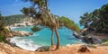 Cala Mitjana and Cala Mitjaneta in Menorca, Balearic islands Spain