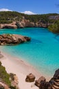 Cala Mitjana y Mitjaneta in Menorca Ciutadella at Balearic