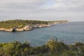 Cala Mondrago beach in Majorca Royalty Free Stock Photo