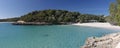 cala mondrago in majorca coast Royalty Free Stock Photo