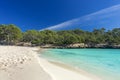 cala mondrago in majorca coast Royalty Free Stock Photo