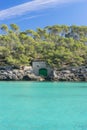 cala mondrago in majorca coast Royalty Free Stock Photo