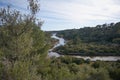 Cala Mondrago natural reserve park in majorca coast Royalty Free Stock Photo