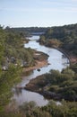 Cala Mondrago natural reserve park in majorca coast Royalty Free Stock Photo