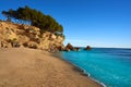 Cala Pescador beach playa in Miami Platja Royalty Free Stock Photo