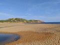 Cala Pregonda beach , Menorca balearic island in mediterrean sea Royalty Free Stock Photo