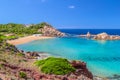 Cala Pregonda beach at Menorca Royalty Free Stock Photo