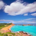 Cala Pregonda in Menorca at Balearic islands Royalty Free Stock Photo