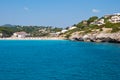 Cala Romantica Beach and hotels, Majorca, Spain Royalty Free Stock Photo