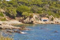 Cala S`Alguer Cove. Palamos, Girona, Catalonia, Spain. Royalty Free Stock Photo