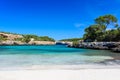 Cala Sa Nau - beautiful bay and beach on Mallorca, Spain - Europe Royalty Free Stock Photo