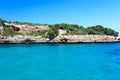 Cala Sa Nau - beautiful bay and beach on Mallorca, Spain - Europe Royalty Free Stock Photo