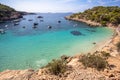 Cala Salada beach, Ibiza, Spain Royalty Free Stock Photo