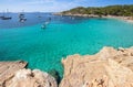 Cala Salada beach, Ibiza, Spain Royalty Free Stock Photo