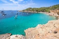 Cala Salada beach, Ibiza, Spain Royalty Free Stock Photo