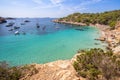 Cala Salada beach, Ibiza, Spain Royalty Free Stock Photo