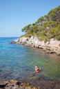 Cala Santa Galdana Royalty Free Stock Photo